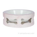 Puppy Dog Ceramic Dog Bowl personnalisable